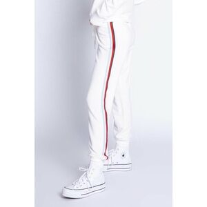 PJ Salvage morning waffles side stripe cozy joggers sz L